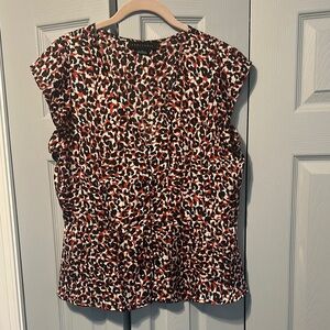 Sanctuary Black and Brown Boxy Blouse